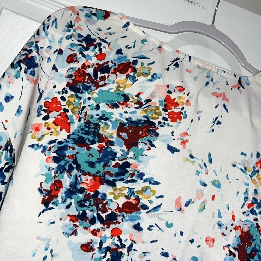 FLORAL TIE FRONT BOUTIQUE TOP